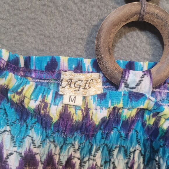 Magic Strapless Summer Maxi-Dress Women's Size Medium - Picture 3 of 4